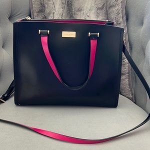 Kate Spade Crossbody Tote Black & Pink